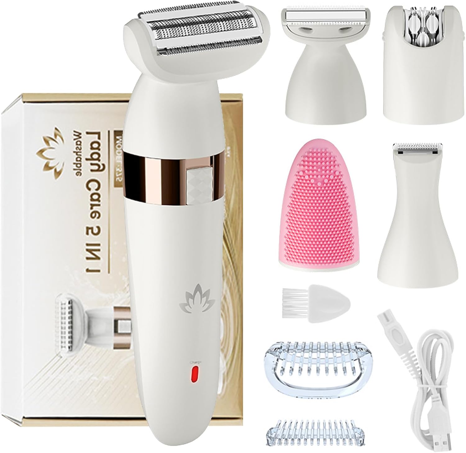 Tondeuse intime 5 en 1 pour femme : élégance et confort au quotidien

Épilateur électrique sans fil, idéal pour l'utilisation humide et sèche sur le corps, aisselles et bikini

Offrez-vous une peau douce et impeccable grâce à notre tondeuse rechargeable, parfaite pour le nettoyage du visage