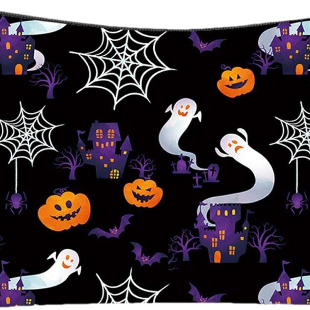 Pochette cosmétique Halloween : trousse de voyage de maquillage pour les passionnés de fête Organisateur de rangement multifonctionnel pour un look ensorcelant en toute simplicité