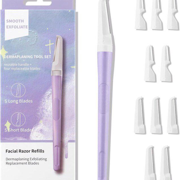 Rasoir à sourcils portable : l'outil d'exfoliation et de dermaplaning pour femmes et hommes