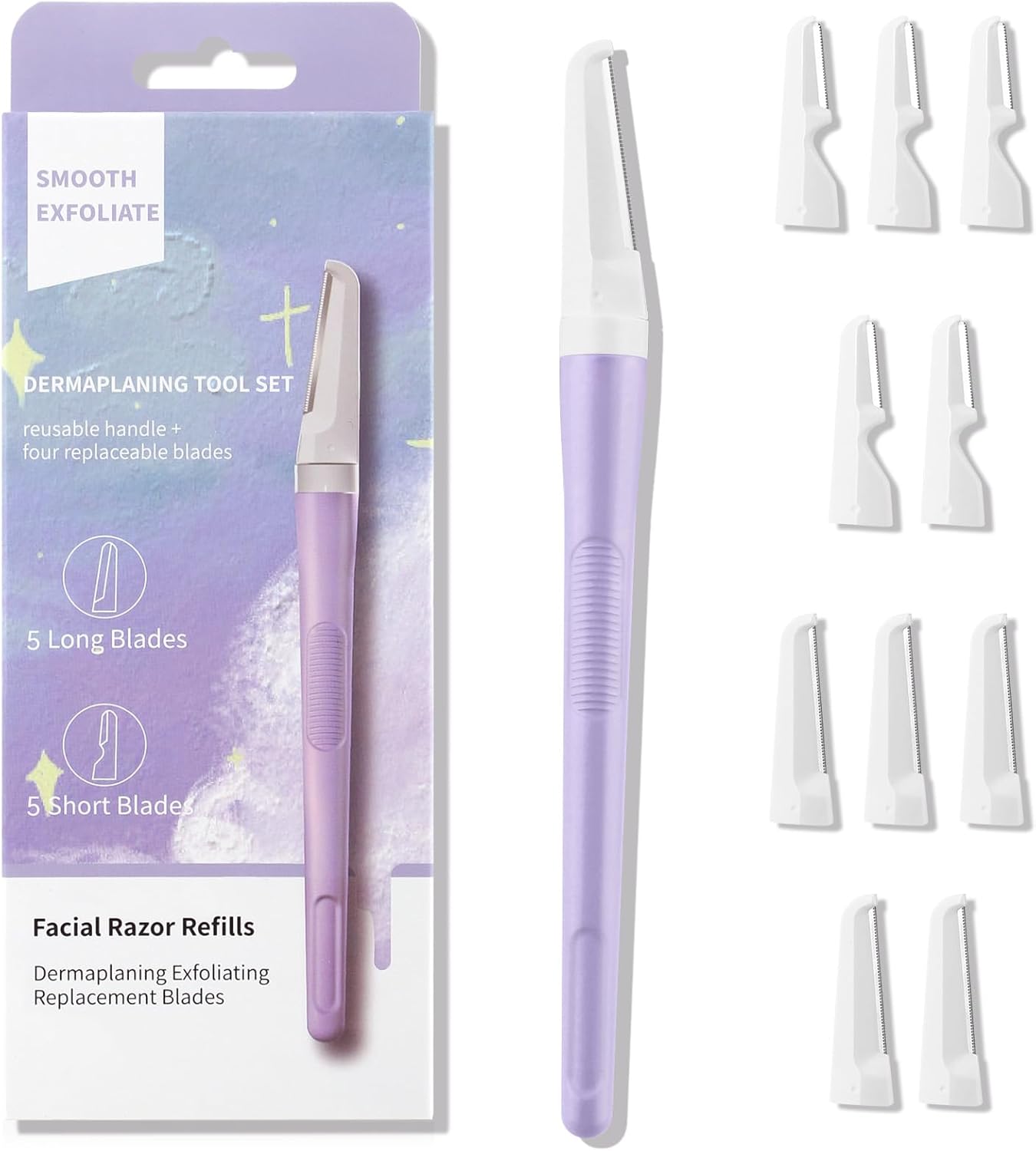 Rasoir à sourcils portable : l'outil d'exfoliation et de dermaplaning pour femmes et hommes