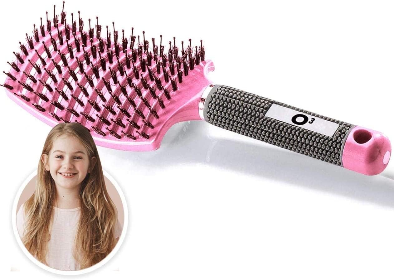 Brosse à cheveux démêlant en poils de sanglier : pour des cheveux doux et brillants sans tirer – Image 8