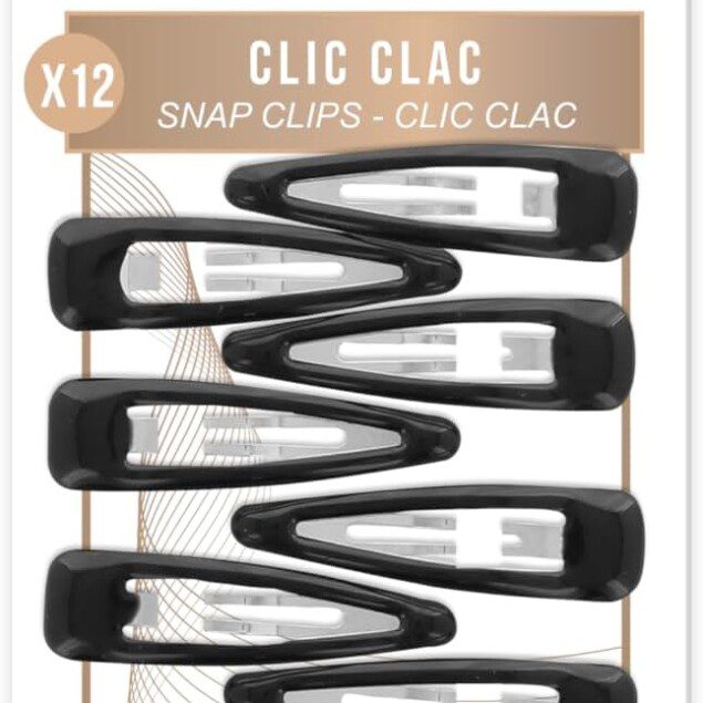 Pinces à cheveux clic clac : le lot de 12 pour une coiffure élégante et colorée