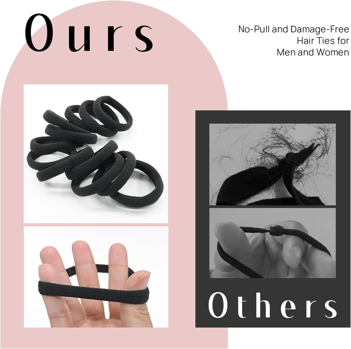 Élastiques à cheveux : 50 chouchous noirs pour femmes et hommes, l’attache idéale pour une queue de cheval élégante – Image 9