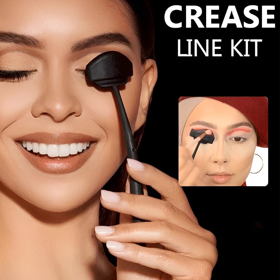 Kit de pli de fard à paupières 6 en 1 : l'outil incontournable pour un maquillage parfait Découvrez notre ensemble de Kit de pli de fard à paupières en silicone, spécialement conçu pour les passionnées de maquillage. Grâce à cet applicateur innovant, créez des looks sophistiqués et professionnels en un clin d'œil, tout en profitant d'une application précise et facile. Transformez votre routine beauté avec cet indispensable pour un regard captivant ! – Image 6