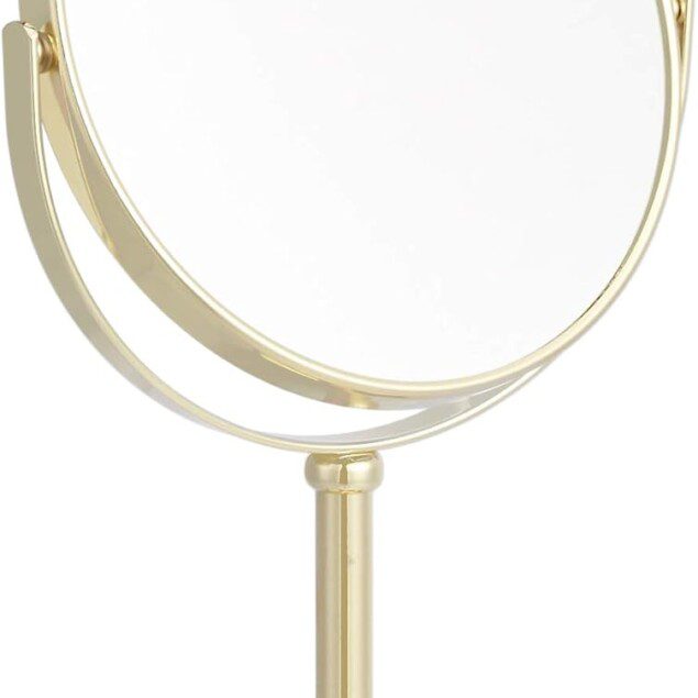 Miroir Grossissant Doré : Élégance et Praticité