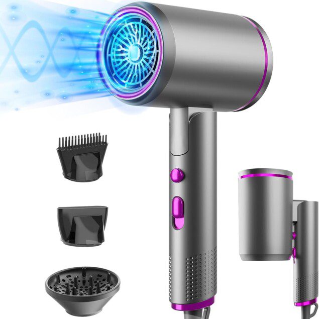 Sèche-cheveux professionnel 2400W : l'outil idéal pour un coiffage parfait à domicile et en voyage