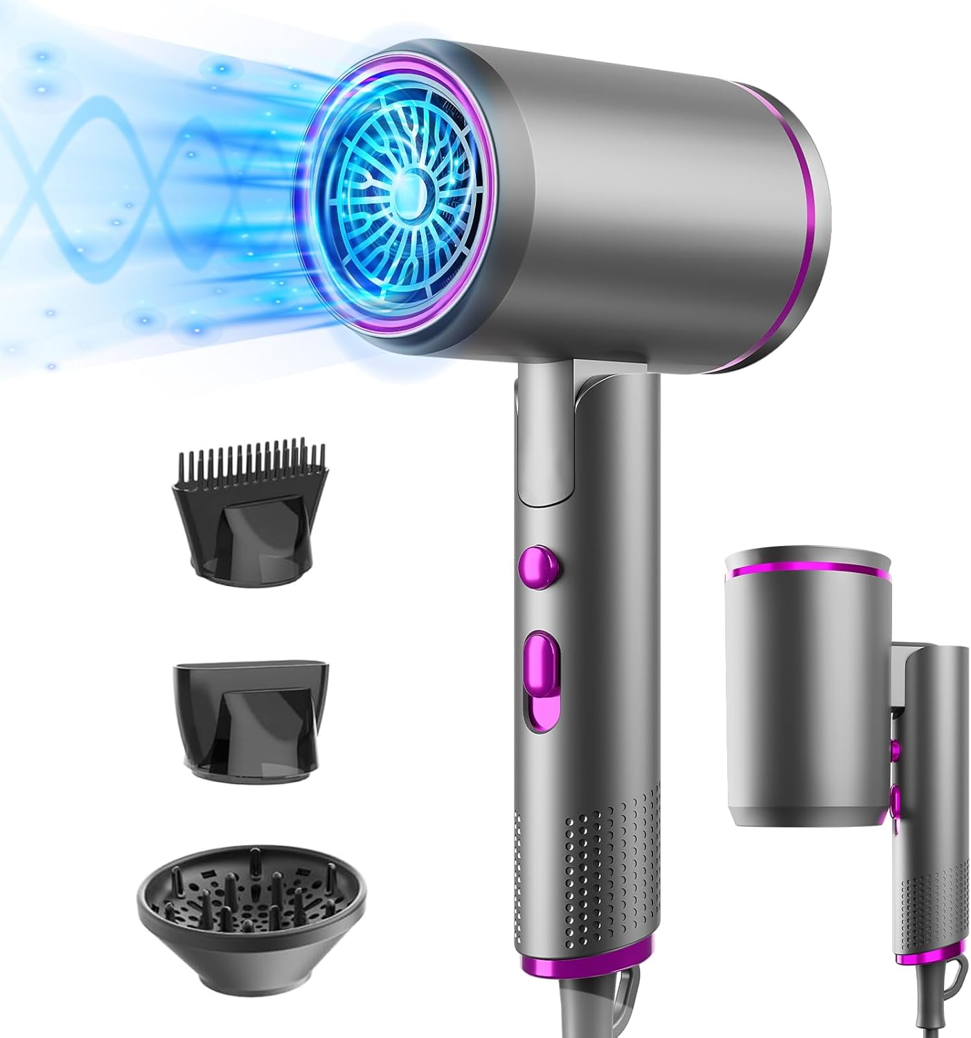 Sèche-cheveux professionnel 2400W : l'outil idéal pour un coiffage parfait à domicile et en voyage