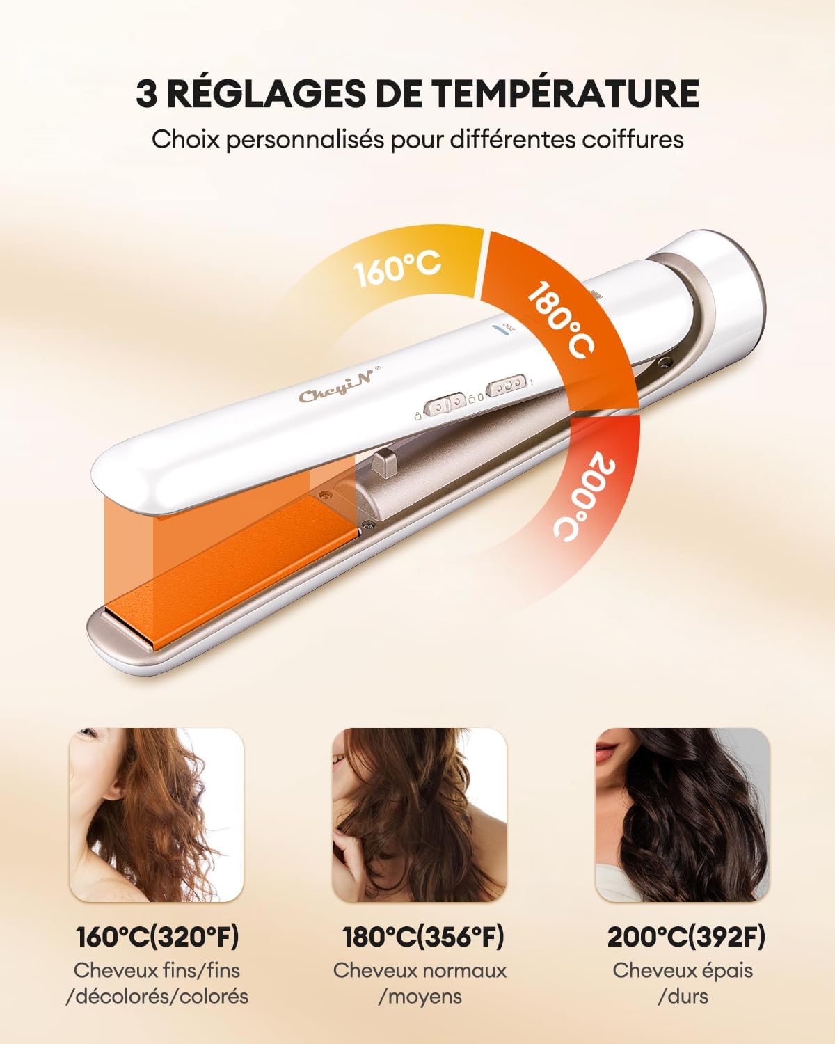 Céramique lisseur cheveux sans fil : l'outil idéal pour les voyageuses souhaitant lisser et boucler en toute simplicité – Image 8