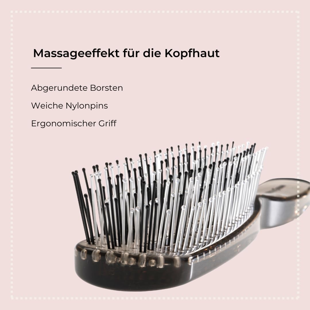 Brosse magique démêlante : l'alliée idéale pour hommes et femmes Découvrez la brosse à cheveux sans tirer, spécialement conçue pour un démêlage rapide et en douceur – Image 3