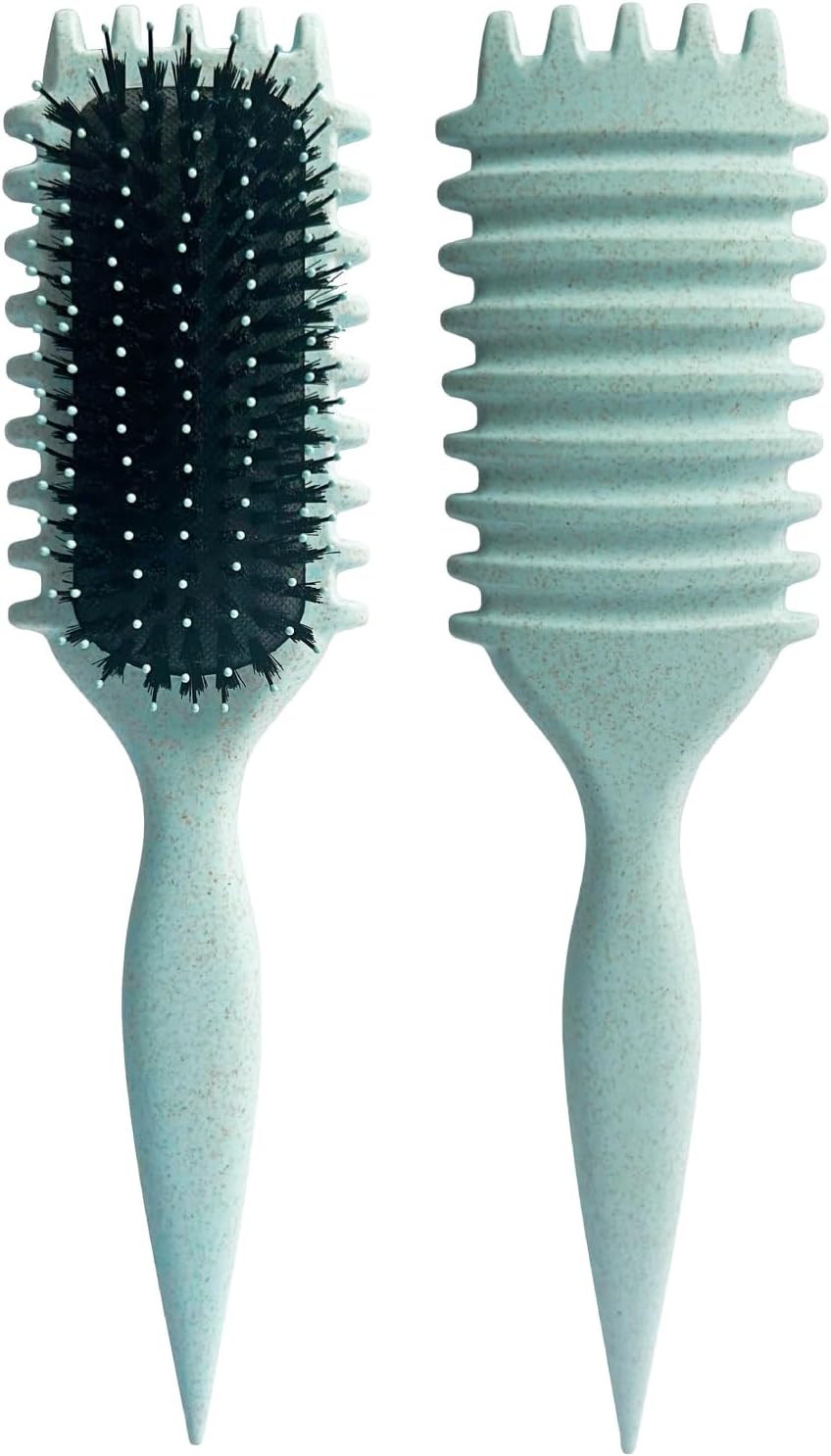 Brosse cheveux bouclés rib : définition parfaite pour boucles rebondies et anti-frizz Pour les cheveux bouclés, une expérience douce et agréable avec sa poignée soft-grip