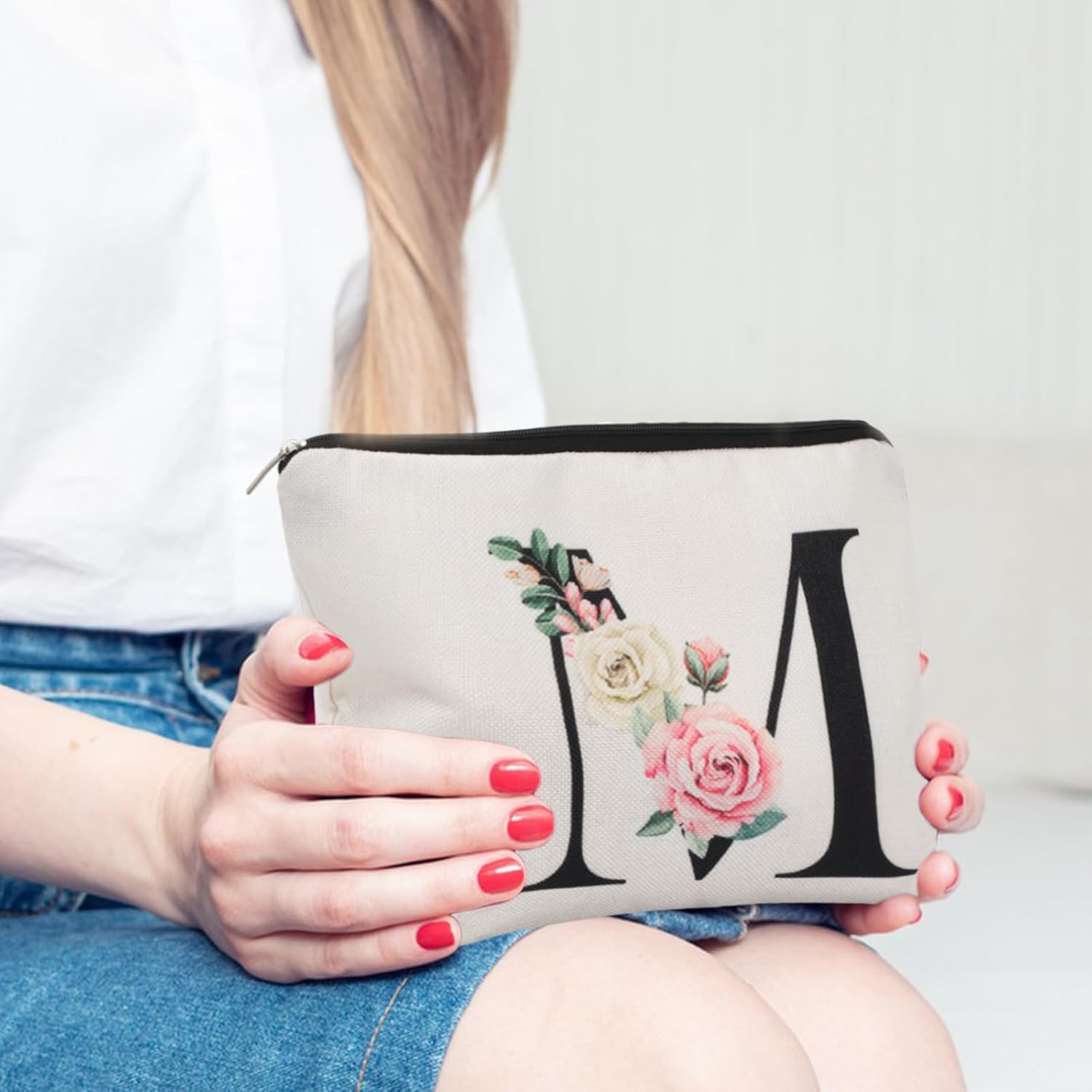Trousse de maquillage personnalisée A-Z : le cadeau idéal pour femmes, mamans, sœurs et amies – Image 7