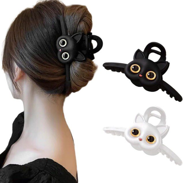 Pinces à cheveux plates : lot de 2 clips élégants pour femme avec tenue solide Idéales pour un maintien parfait et un style chic en toutes circonstances