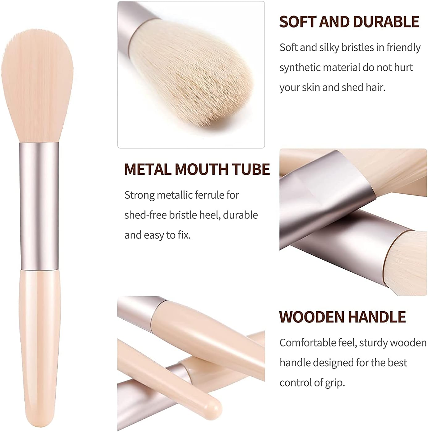 Pinceaux maquillage yeux professionnels : un set de 8 pièces pour un teint parfait et un look éclatant – Image 3
