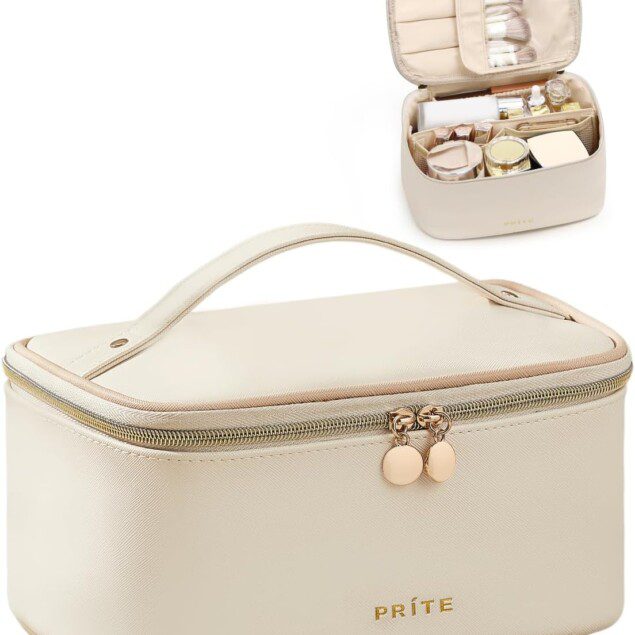 Trousse de maquillage imperméable en cuir : l’accessoire parfait pour femmes en voyage