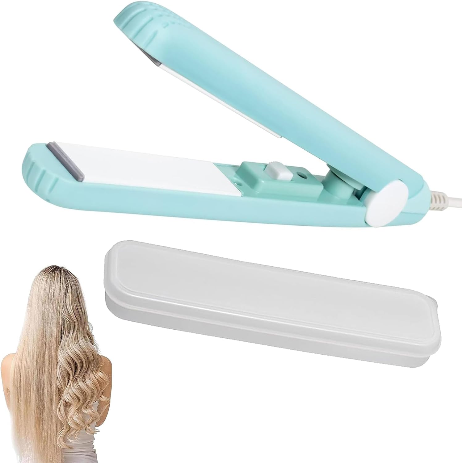 Lisseur et boucleur de cheveux 2 en 1 : l'accessoire professionnel compact pour des coiffures parfaites lors de vos voyages