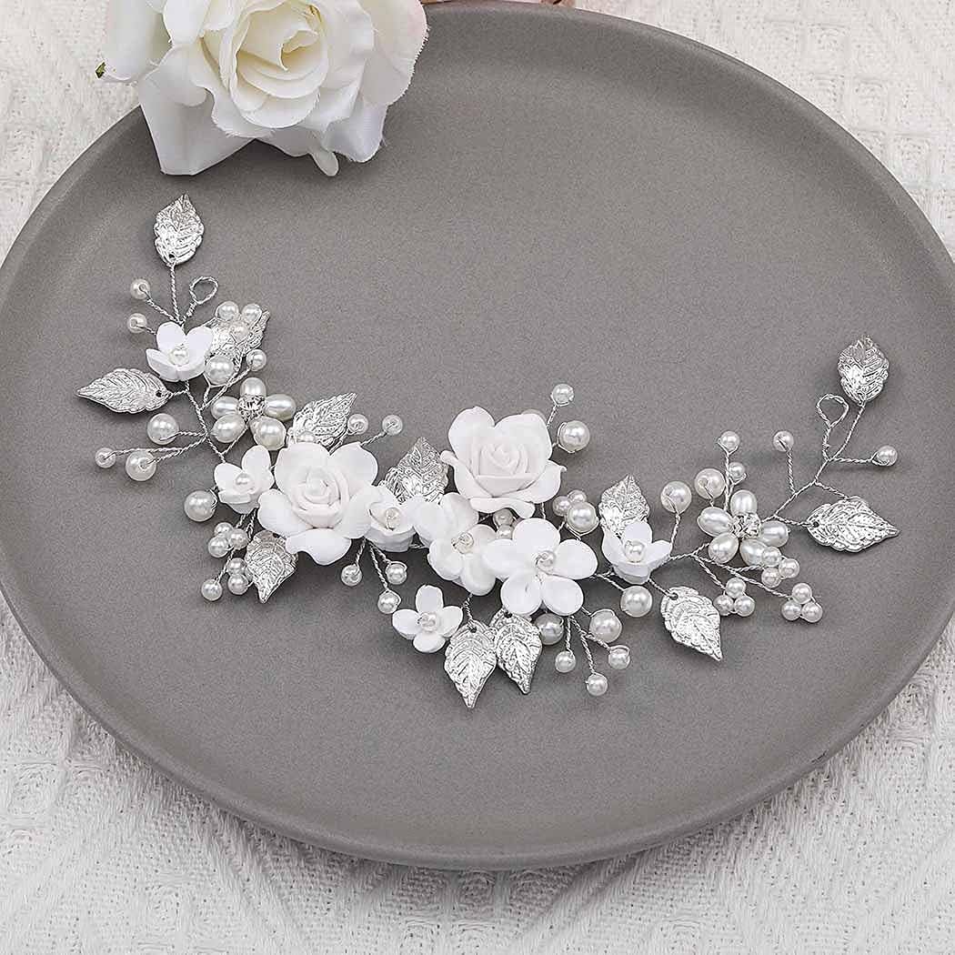 Sere-tête floral en perles : l'accessoire idéal pour la mariée et les filles d'honneur – Image 2