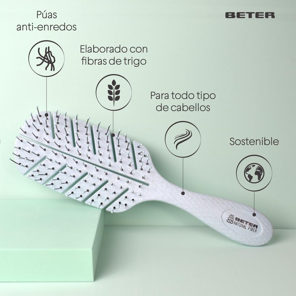 Brosse à cheveux en fibre naturelle ECO : pour des cheveux sains et brillants au quotidien
