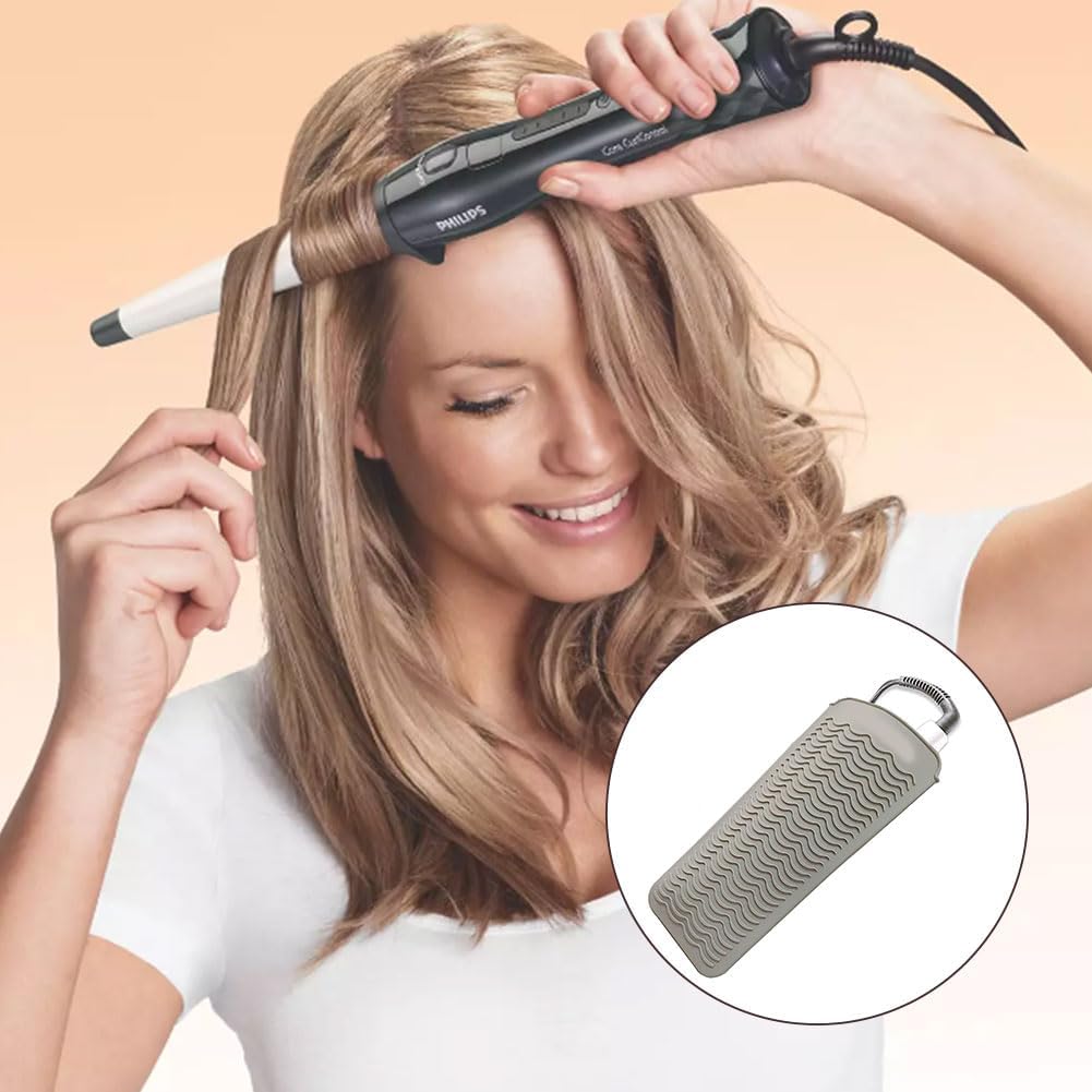 Tapis résistant à la chaleur : la pochette en silicone idéale pour fers à friser et lisseurs, pour des séances de coiffure sans souci – Image 6