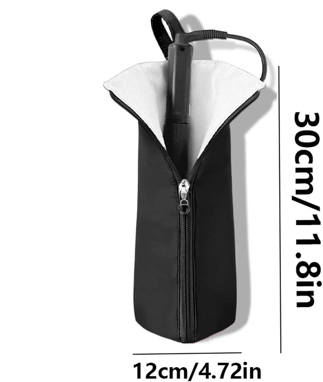 Support en fer à friser : sac résistant à la chaleur pour un rangement élégant des outils de coiffure – Image 5