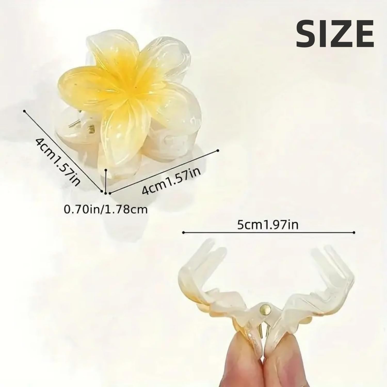 Pinces à cheveux fleur : 6 pièces antidérapantes pour femmes et filles, élégance et maintien parfait – Image 2