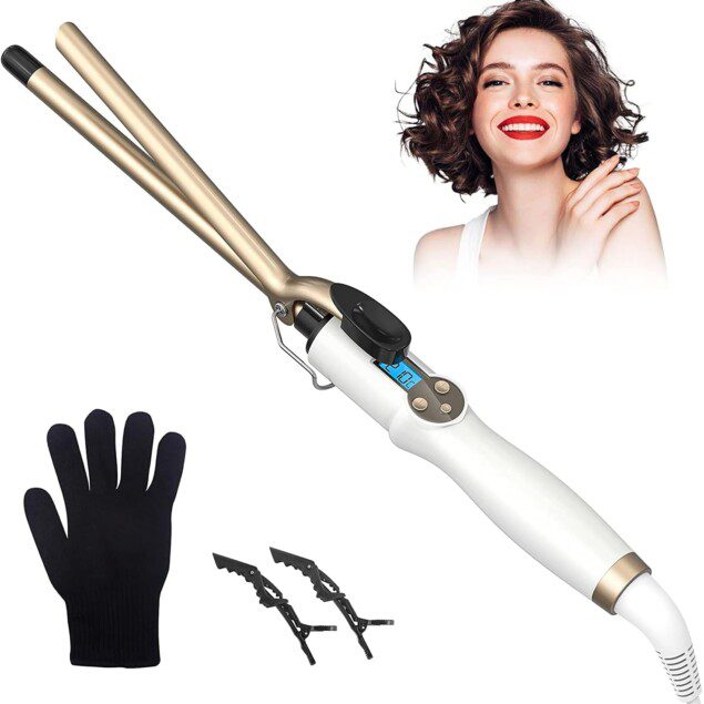 Fer à friser ultra-fin 13mm en céramique : pour des petites boucles éclatantes sur tous les types de cheveux