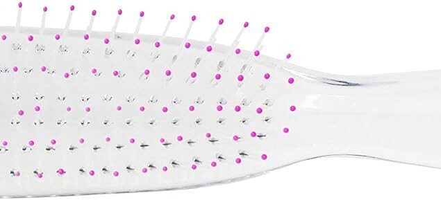 Grand modèle : brosse cristal so chic rose pour une mise en beauté éclatante