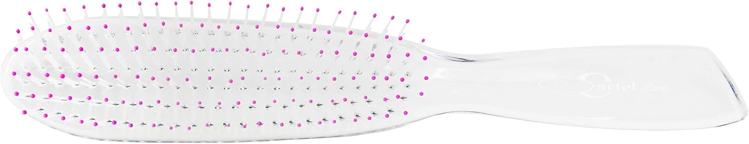 Grand modèle : brosse cristal so chic rose pour une mise en beauté éclatante