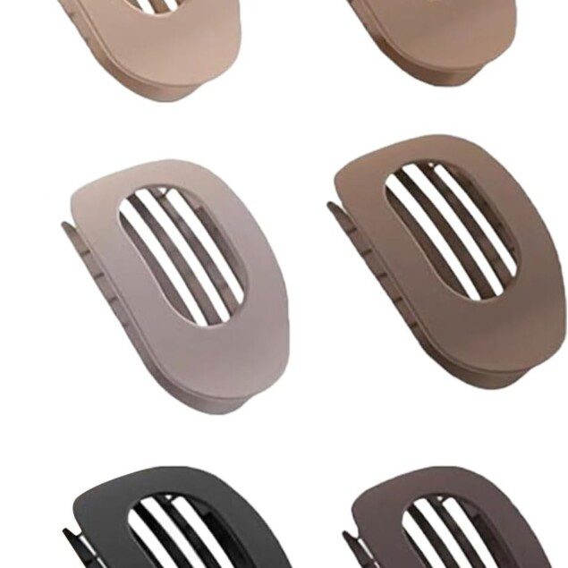 Pince à cheveux plate : 6 pièces antidérapantes pour femmes aux cheveux bruns   Un accessoire élégant pour maintenir votre coiffure avec style et confort
