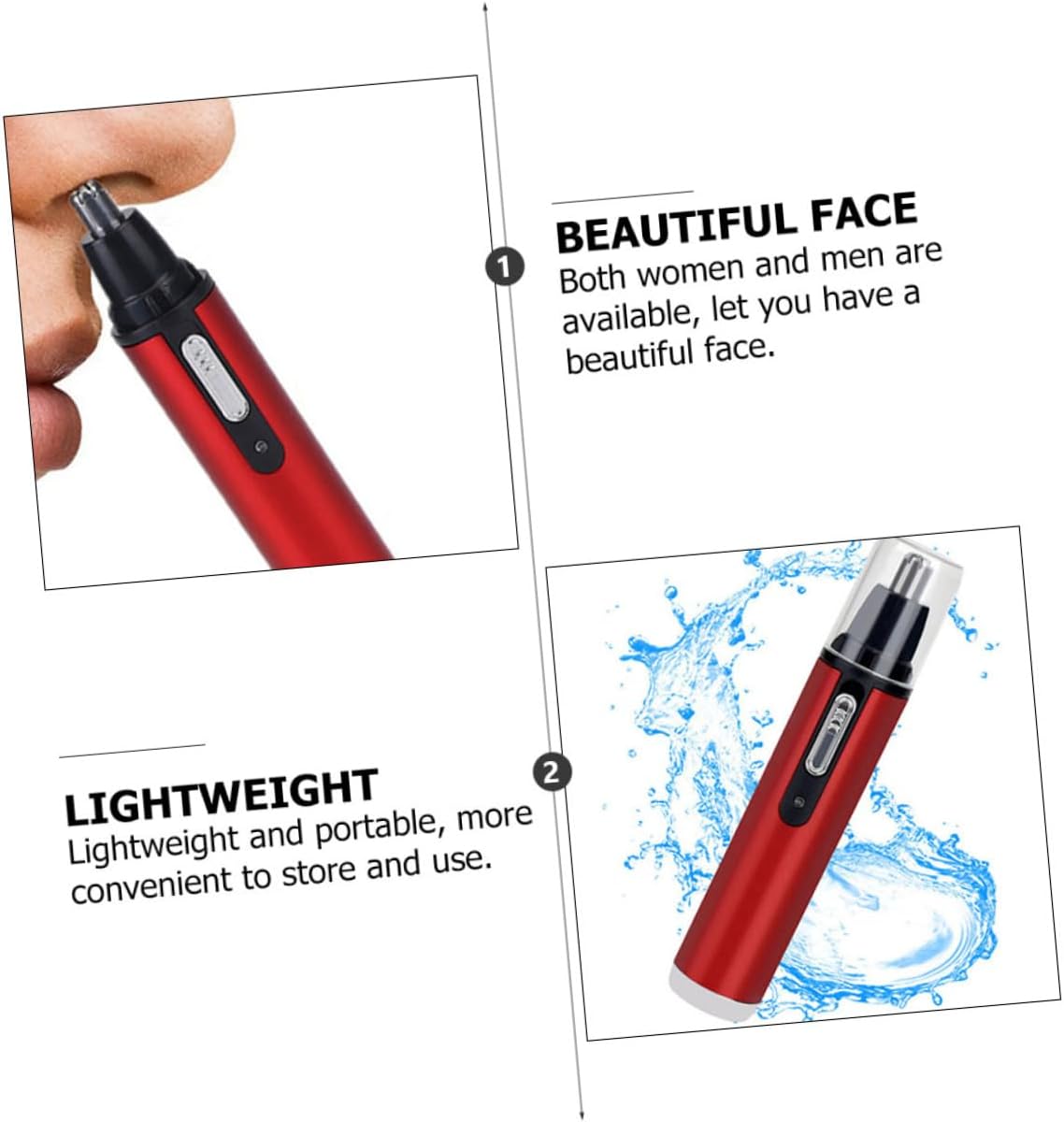 Tondeuse électrique multifonction : entretien rapide et sûr des poils de nez et sourcils pour ceux qui recherchent praticité et efficacité – Image 8