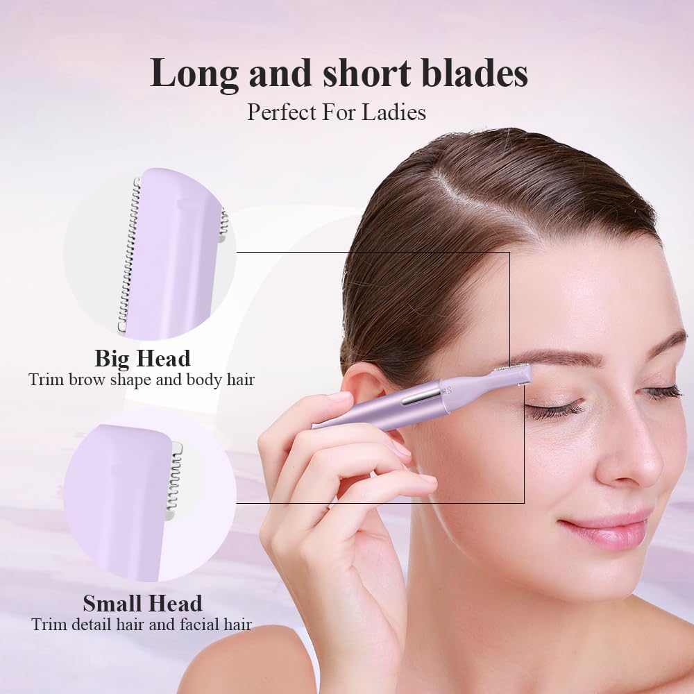 Tondeuse visage et sourcils électrique : l'outil parfait pour les femmes désireuses d'un rasage de précision sans risque de coupure – Image 5