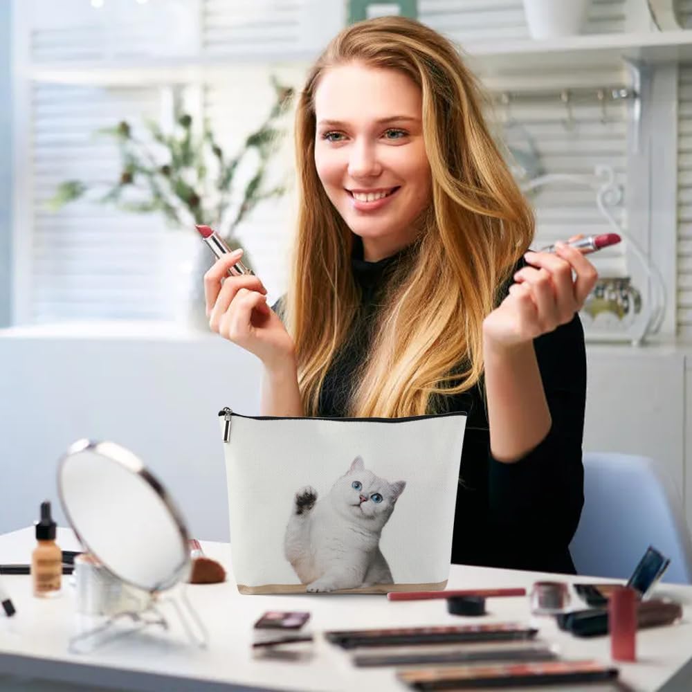 Pochette maquillage adorable : trousse de toilette pour amoureux des chats, idéale en voyage et au quotidien – Image 5