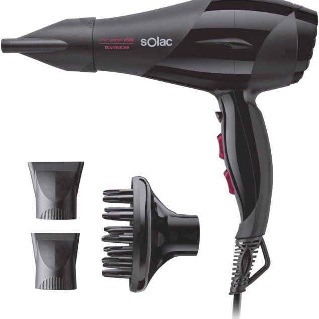Sèche-cheveux professionnel 2600W pour un coiffage rapide et élégant : performance et brillance avec la fonction ionique