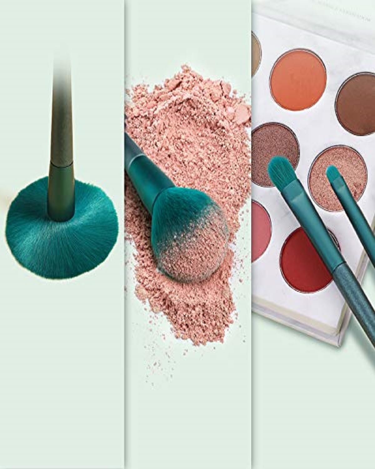Pinceaux de maquillage professionnels : set complet de 8 pinceaux synthétiques pour un teint parfait et des yeux glamour – Image 4