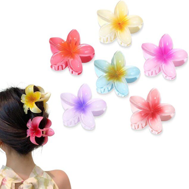 Pinces à cheveux en forme de fleur : le lot de 6 antidérapantes pour femmes et adolescentes, parfaites pour sublimer vos coiffures avec élégance