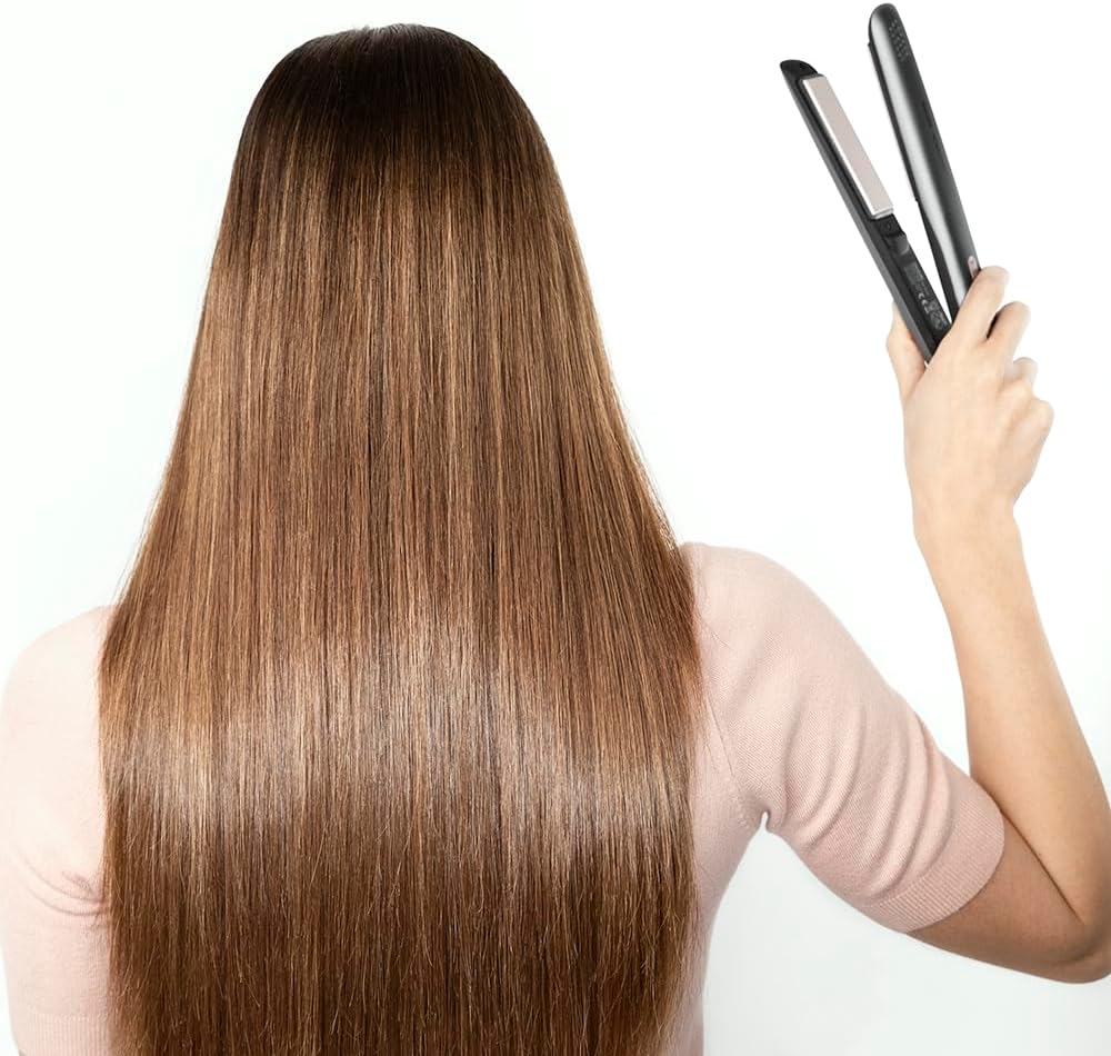 Lisseur en titane pour des cheveux lisses et brillants : technologie avancée et réglage précis de la température – Image 9