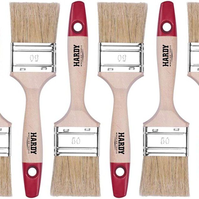 Set de pinceaux plats 6 pièces pour les amateurs de bricolage : qualité professionnelle et précision dans tous vos projets