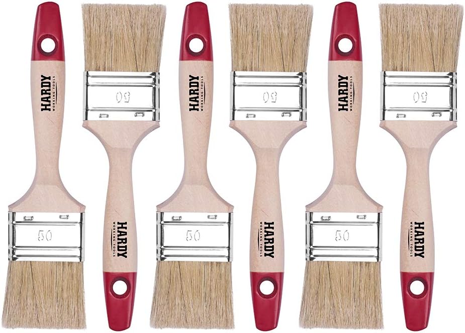 Set de pinceaux plats 6 pièces pour les amateurs de bricolage : qualité professionnelle et précision dans tous vos projets
