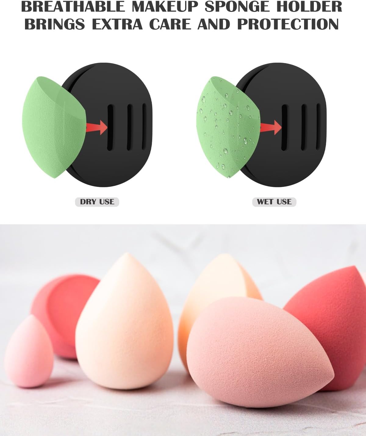 Porte éponge maquillage : trousse en silicone chic pour les passionnées de beauté – Image 2