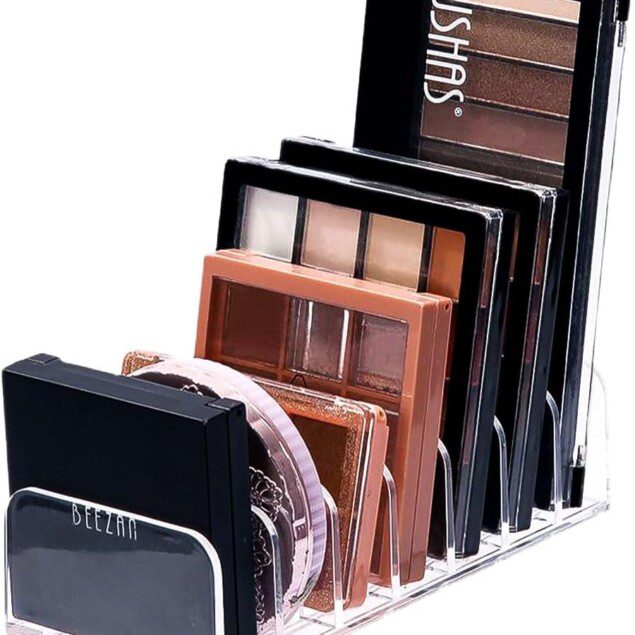 Rangement maquillage transparent : l’organisateur idéal pour vos palettes cosmétiques et fards à paupières