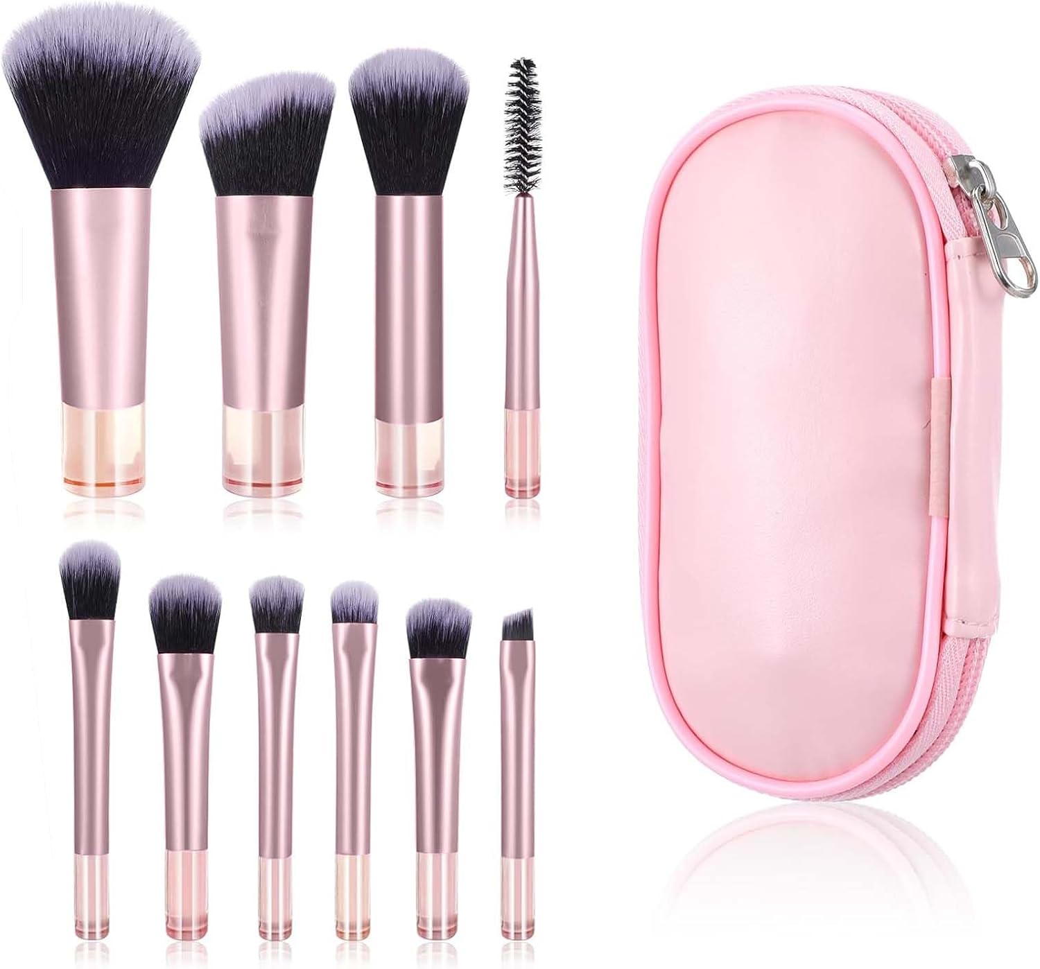 Set de 10 pinceaux de maquillage avec trousse : l’outil parfait pour les passionnés de beauté