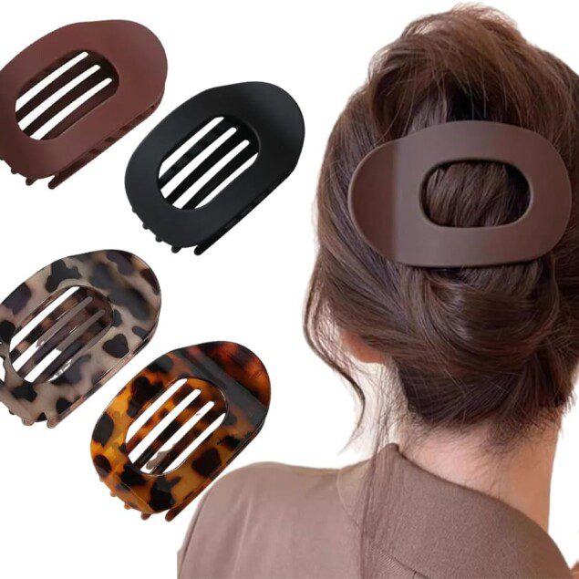 Pinces à cheveux plates antidérapantes : 4 accessoires élégants pour dames