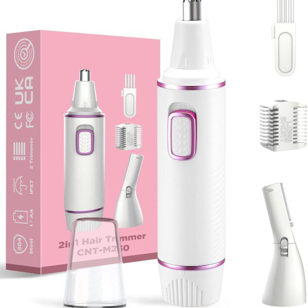 Tondeuse nez professionnelle 2-en-1 : soin sans douleur pour hommes Découvrez notre tondeuse nez et oreilles multifonction, lavable et étanche pour un entretien facile et agréable