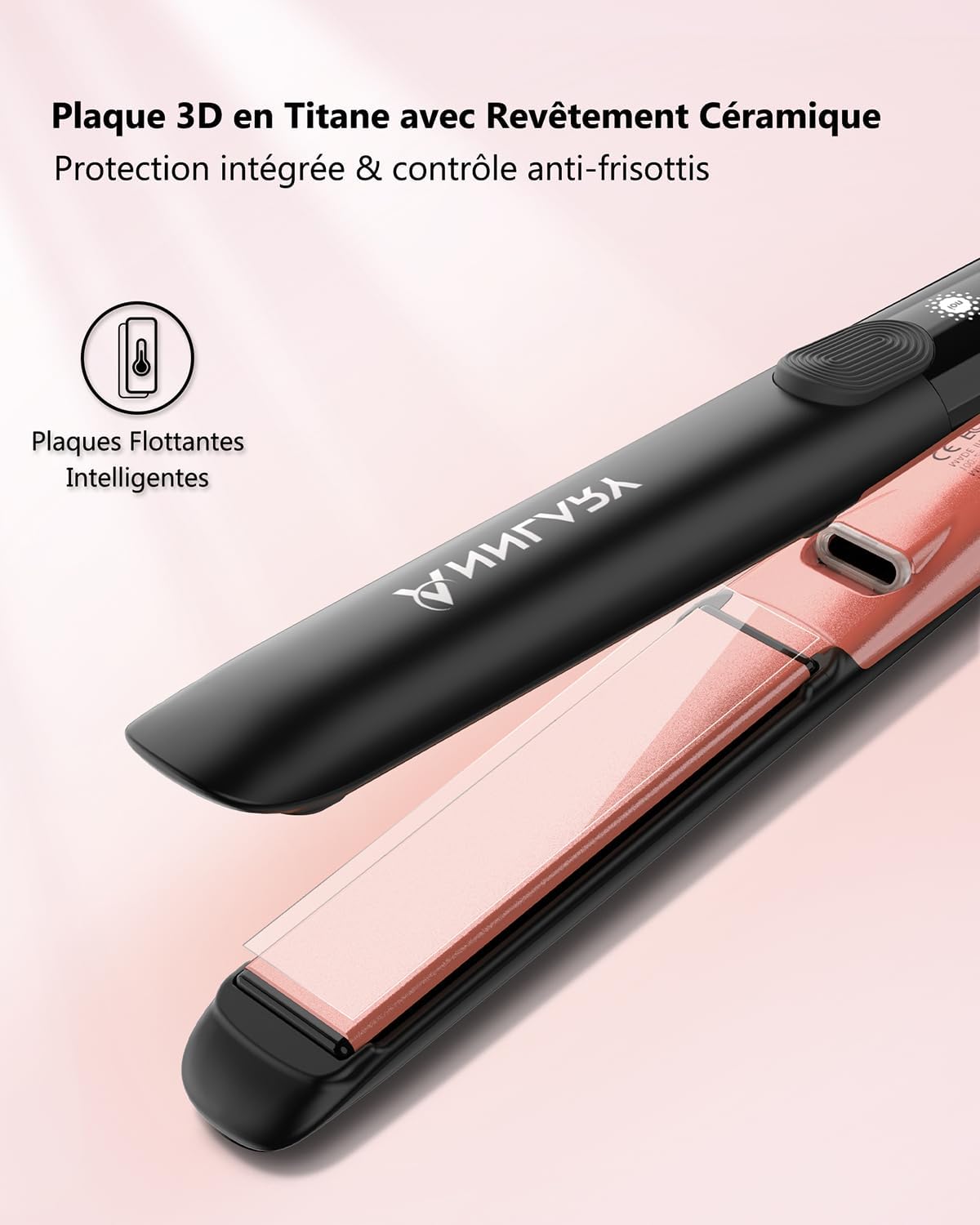Lisseur et boucleur 2 en 1 : l’outil indispensable pour des cheveux brillants et sans frisottis – Image 4