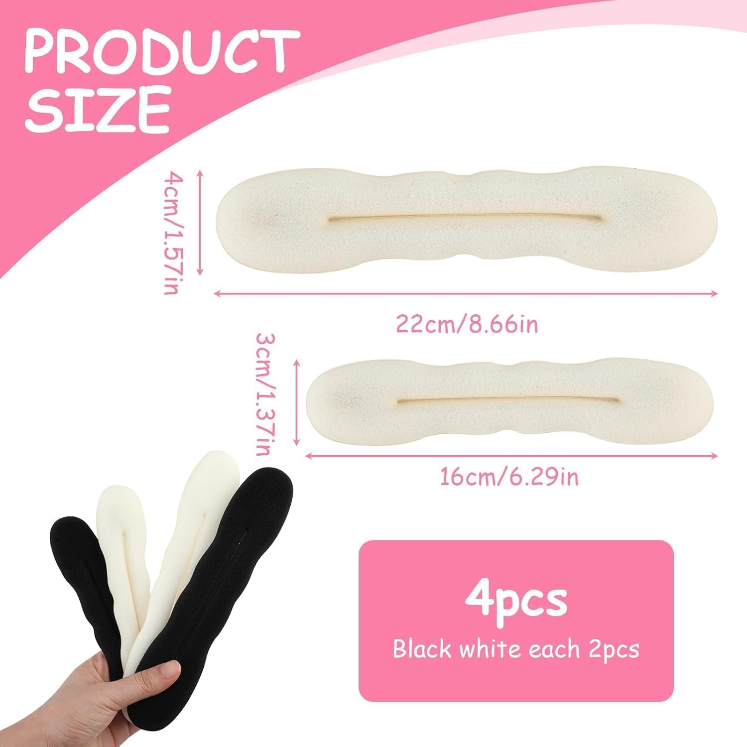 Chignons magiques : ensemble de 4 accessoires pour coiffure élégante et facile pour tous les types de cheveux – Image 2