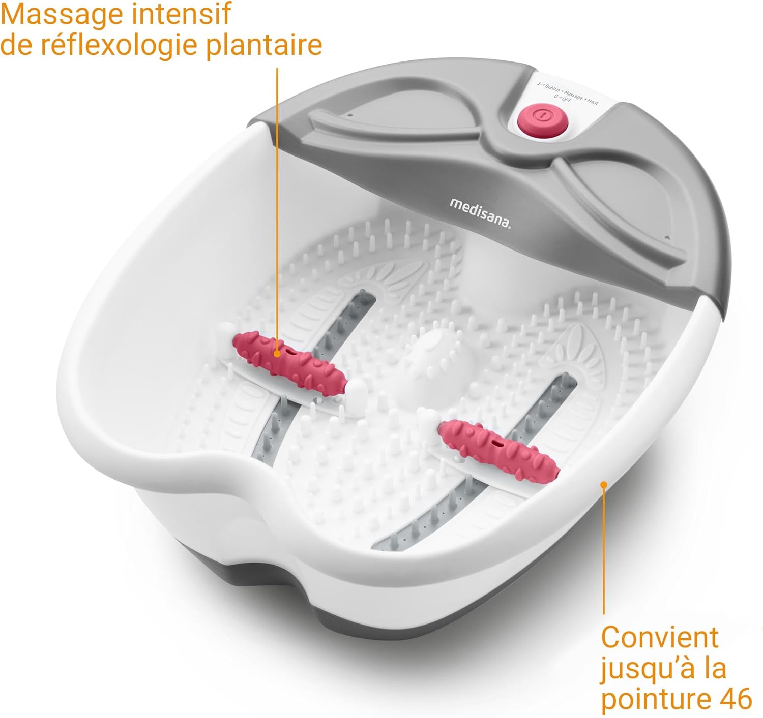Bain de pieds bouillonnant électrique : confort et détente pour grands pieds – Image 5