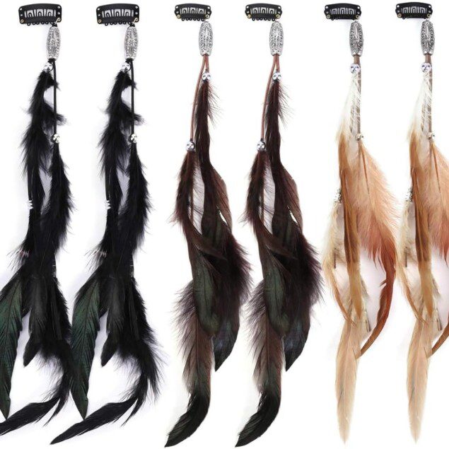 Pinces à cheveux plumes : l'élégance boho pour vos coiffures de festival