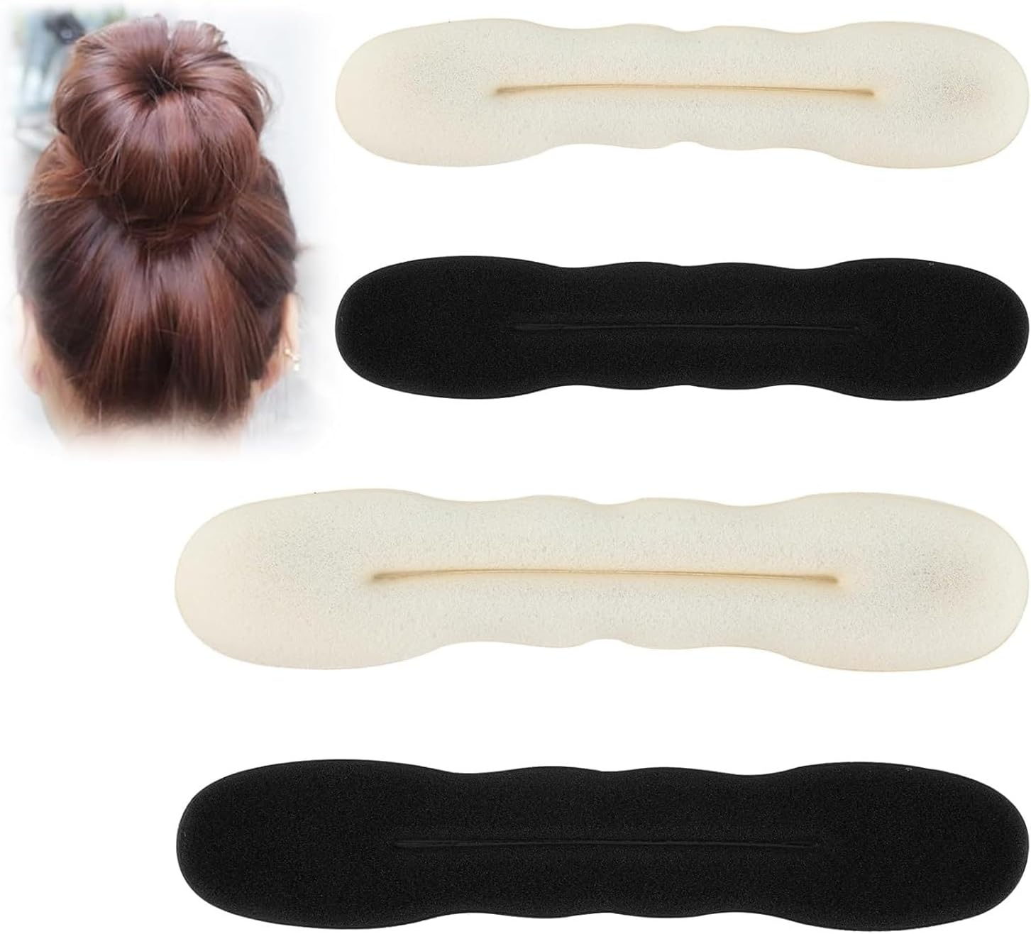 Chignons magiques : ensemble de 4 accessoires pour coiffure élégante et facile pour tous les types de cheveux