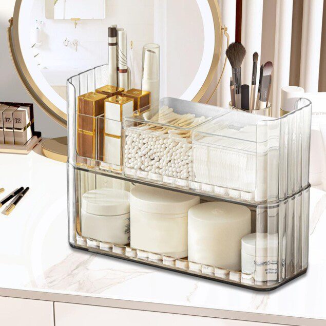 Boîte de rangement transparente pour maquillage : l'organisateur idéal pour les passionnés de beauté