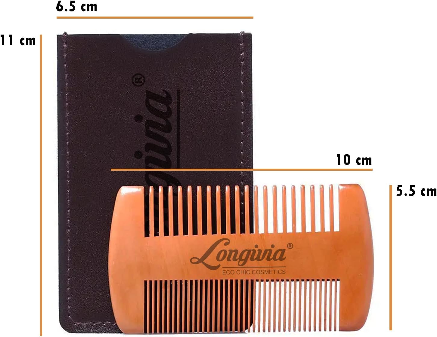 Peigne en bois pour barbe et moustache : l'outil écologique idéal pour les hommes soucieux de leur style – Image 2