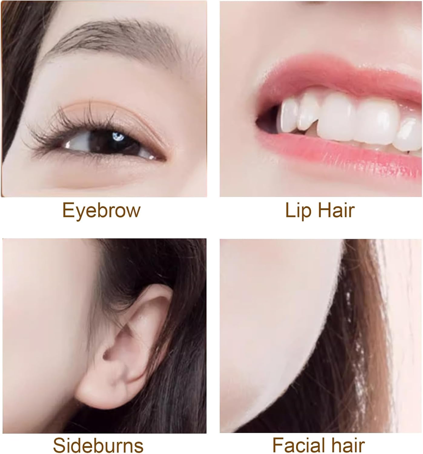 Épilateur à sourcils : épilation améliorée et sans douleur pour homme et femme Tondeuse personnelle élégante pour lèvres supérieures, nez, sourcils, bras et jambes – Image 3